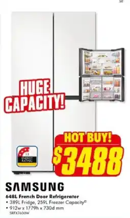The Good Guys SAMSUNG 648L French Door Refrigerator offer