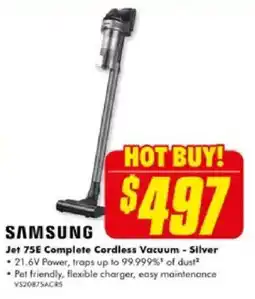 The Good Guys Jet 75E Complete Cordless Vacuum - Silver offer