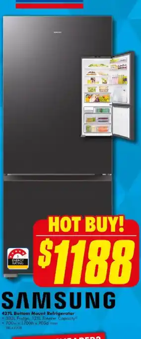 The Good Guys SAMSUNG Bottom Mount Refrigerator offer