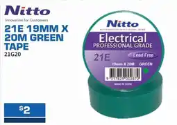 Burson Auto Parts 21e 19mm x 20m green tape offer