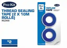 Burson Auto Parts Thread sealing tape (2 x 10m rolls) offer