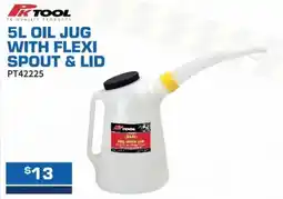 Burson Auto Parts Oil jug with flexi spout & lid offer