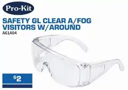 Burson Auto Parts Safety gl clear a/fog visitors w/around offer