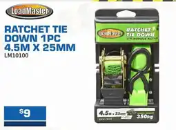 Burson Auto Parts Ratchet tie down 1pc 4.5m x 25mm offer