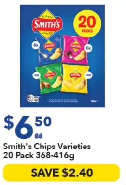 Ritchies Smith's Chips Varieties offer