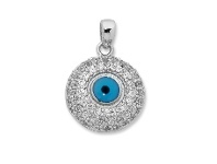 Bevilles Jewellery Sterling Silver Evil Eye Necklace offer