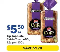 Ritchies Tip Top Café Raisin Toast offer