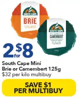 Ritchies South Cape Mini Brie or Camembert offer