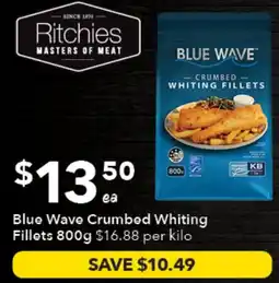 Ritchies Blue Wave Crumbed Whiting Fillets offer