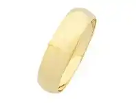 Bevilles Jewellery 9ct Yellow Gold Silver Filled Thick Half Round Bangle offer