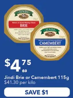 Ritchies Jindi Brie or Camembert offer