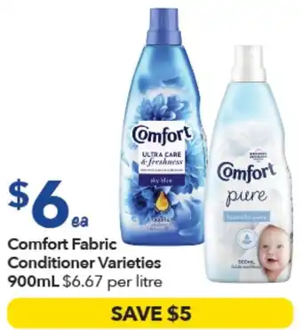 Ritchies Comfort fabric conditioner varieties offer