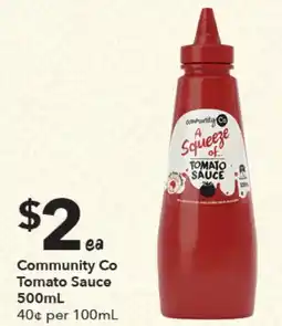Ritchies Community co tomato sauce offer