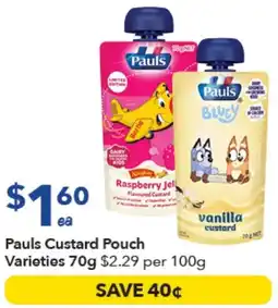 Ritchies Pauls Custard Pouch Varieties offer