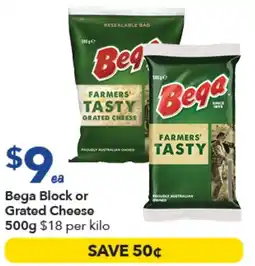 Ritchies Bega Block or Grated Cheese offer