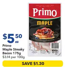 Ritchies Primo Maple Streaky Bacon offer