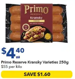 Ritchies Primo Reserve Kransky Varieties offer