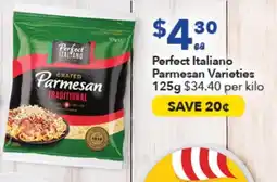 Ritchies Perfect Italiano Parmesan Varieties offer