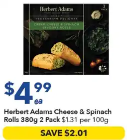 Ritchies Herbert Adams Cheese & Spinach Rolls offer