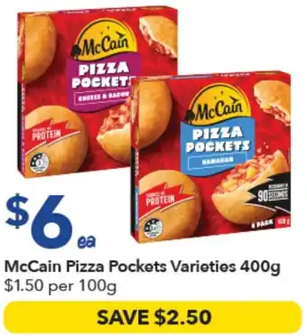 Ritchies McCain Pizza Pockets Varieties offer