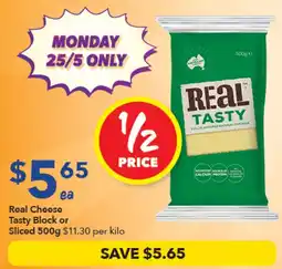 Ritchies Real Cheese Tasty Block or Sliced offer