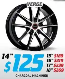Bob Jane T-Marts Charcoal machined 14 offer