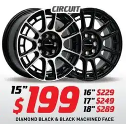 Bob Jane T-Marts Diamond black & black machined face 15 offer
