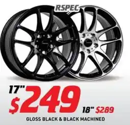 Bob Jane T-Marts Gloss black & black machined 17 offer