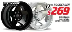 Bob Jane T-Marts Satin black also available silver machined rockcrush 17 offer