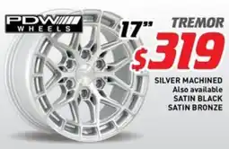 Bob Jane T-Marts Silver machined also available satin black satin bronze tremor 17 offer
