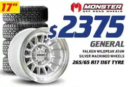 Bob Jane T-Marts Falken wildpeak at4w silver machined wheels 17 offer