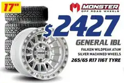 Bob Jane T-Marts Falken wildpeak at4w silver machined wheels 17 offer