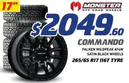 Bob Jane T-Marts Falken wildpeak at4w satin black wheels 17 offer