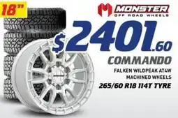 Bob Jane T-Marts Falken wildpeak at4w machined wheels 18 offer