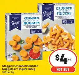 Supa Valu Steggles Crumbed Chicken Nuggets or Fingers offer