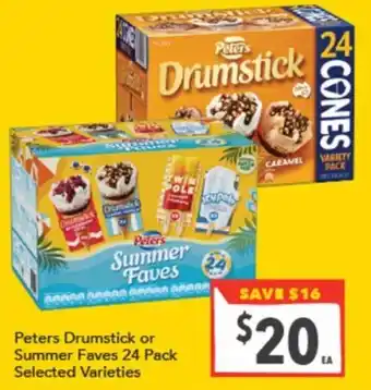 Supa Valu Peters Drumstick or Summer Faves offer