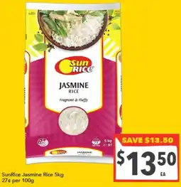 Supa Valu SunRice Jasmine Rice offer