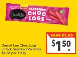 Supa Valu Darrell Lea Choc Logs offer