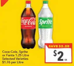 Supa Valu Coca Cola Sprite or Fanta offer