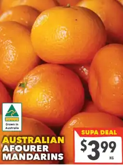 Supa Valu Australian afourer mandarins offer