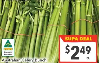 Supa Valu Australian Celery Bunch offer