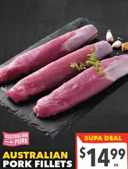 Supa Valu Australian pork fillets offer