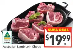 Supa Valu Australian Lamb Loin Chops offer