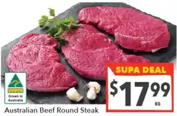 Supa Valu Australian Beef Round Steak offer