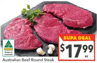 Supa Valu Australian Beef Round Steak offer