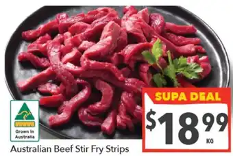 Supa Valu Australian Beef Stir Fry Strips offer