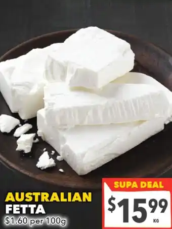 Supa Valu Australian fetta offer