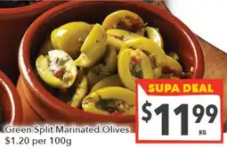 Supa Valu Green Split Marinated Olives offer