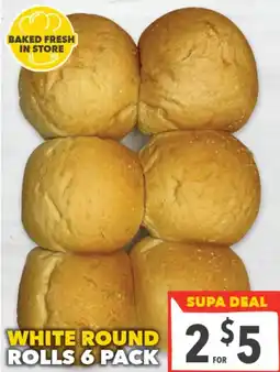 Supa Valu White round rolls offer