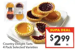 Supa Valu Country Delight Tarts offer